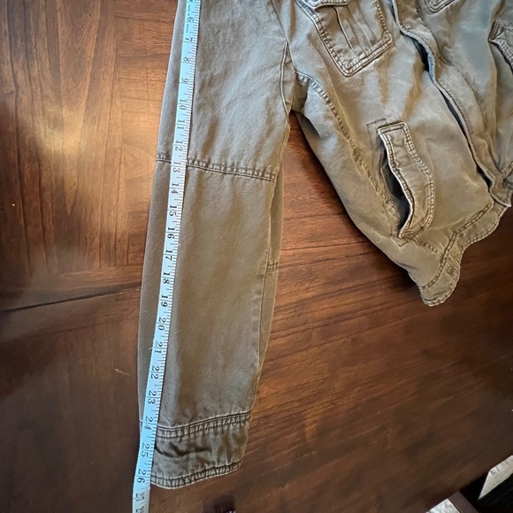 Levi's Men's Cotton Olive Denim Faux Shearling Utility Field Jacket, Size Large - Picture 11 of 16